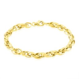 Bracelet Aaron Maille Fantaisie Or Jaune