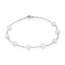 Bracelet Corentina Argent Blanc Perle De Culture