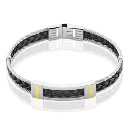 Bracelet Aichatou Or Acier Blanc