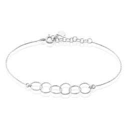 Bracelet Bulle Argent Blanc