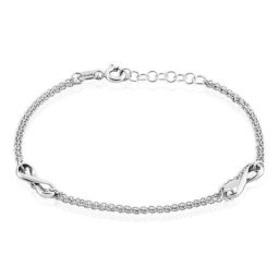 Bracelet Noelle Argent Blanc