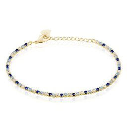 Bracelet Zoelia Plaqué Or Jaune Pierres De Synthèse