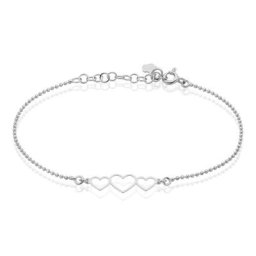 Bracelet Love Love Argent Blanc