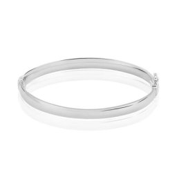 Bracelet Jonc Thaira Argent Blanc