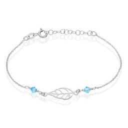 Bracelet Angelika Argent Blanc Pierre De Synthese