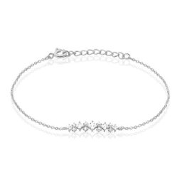 Bracelet Monique Argent Blanc Oxyde De Zirconium
