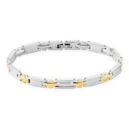 Bracelet Pierre Acier Bicolore