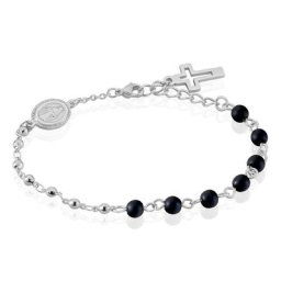 Bracelet Maximus Acier Blanc Onyx