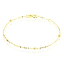 Bracelet Chaine Boules Alternees Or Jaune