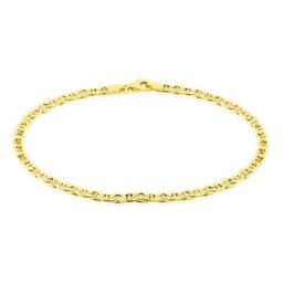 Bracelet Capucin Maille Marine Plate Or Jaune