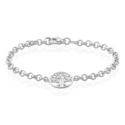 Bracelet Lao Argent Blanc