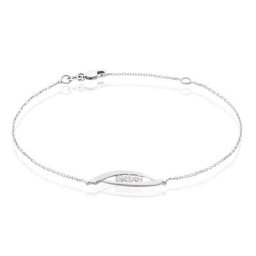 Bracelet Delphine Or Blanc Diamant