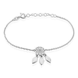 Bracelet Argent Blanc Ida