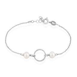 Bracelet Oria Argent Blanc Pierre De Synthese