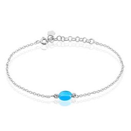 Bracelet Corelana Argent Blanc Pierre De Synthese
