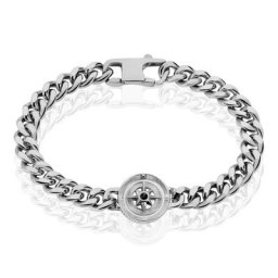 Bracelet Yoan Acier Blanc