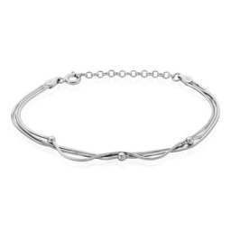 Bracelet Giorgia Argent Blanc