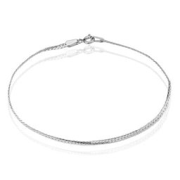 Bracelet Izel Maille Anglaise Or Blanc