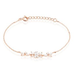 Bracelet Wanda Argent Rose Oxyde De Zirconium
