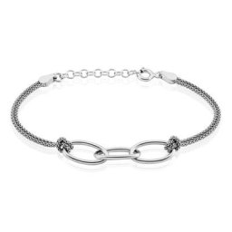 Bracelet Yutan Argent Blanc