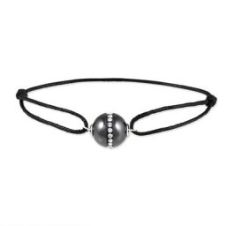 Bracelet Nina Cera Argent Blanc Strass Et Céramique