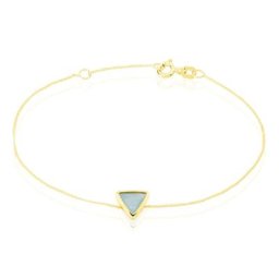 Bracelet Juliete Or Jaune Aigue Marine