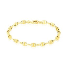 Bracelet Carlo Maille Marine Ronde Or Jaune