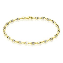 Bracelet Carlo Maille Marine Ronde Or Bicolore