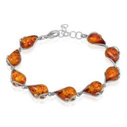 Bracelet Argent Blanc Lucreciaae Ambre