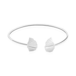 Bracelet Jonc Sahana Argent Blanc