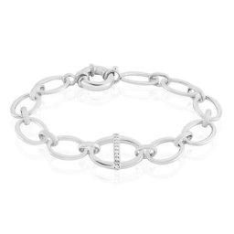 Bracelet Argent Sabri Oxydes De Zirconium