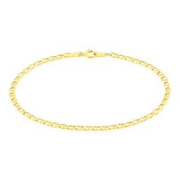 Bracelet Celio Maille Marine Ovale Or Jaune
