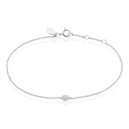 Bracelet Adhira Or Blanc Diamant