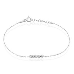 Bracelet Soukamba Argent Blanc