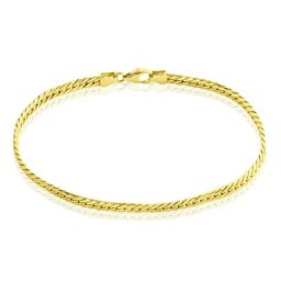 Bracelet Izel Maille Anglaise Or Jaune