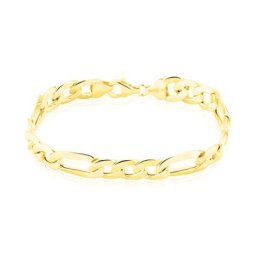 Bracelet Cameo Maille Alternee 1/3 Or Jaune