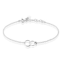 Bracelet Toi Et Moi Argent Blanc