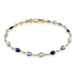 Bracelet Ilvaae Plaqué Or Jaune Pierre De Synthese