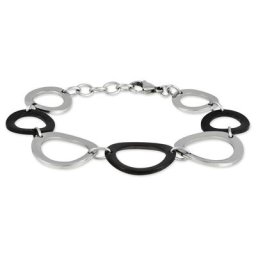 Bracelet Rimel Acier Blanc Céramique