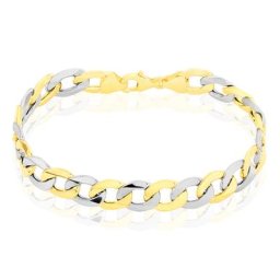 Bracelet Iris Maille Gourmette Or Bicolore