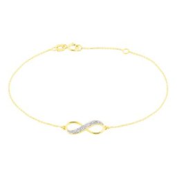 Bracelet Maryeme Infini Glitter Or Jaune