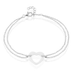 Bracelet Vivianne Argent Blanc Oxyde De Zirconium Et Céramique
