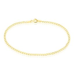 Bracelet Fermine Maille Gourmette Or Jaune