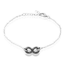 Bracelet Brigitte Argent Blanc Céramique Et Oxyde De Zirconium