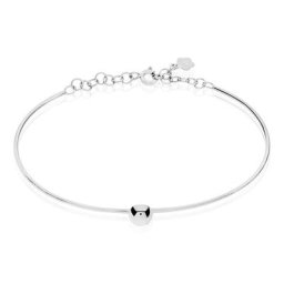 Bracelet Jonc Bilao Argent Blanc