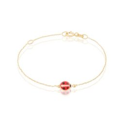 Bracelet Helidie Coccinelle Or Jaune