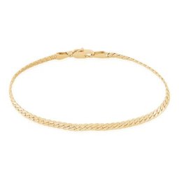 Bracelet Messaline Plaqué Or Jaune
