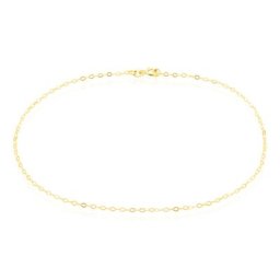 Chaîne De Cheville Maille Forçat Or Jaune
