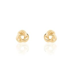 Boucles D'oreilles Puces Marcelina Plaqué Or Jaune
