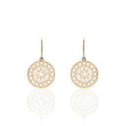 Boucles D'oreilles Pendantes Celso Plaqué Or Jaune